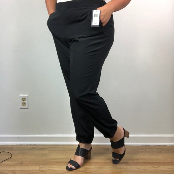 NYDJ Pants - NYDJ NWT Solid Black Stretch Track Pant